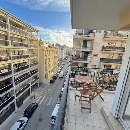 ⁂ Calme Et Ensoleille Balcon Quartier Port Lägenhet Nice
